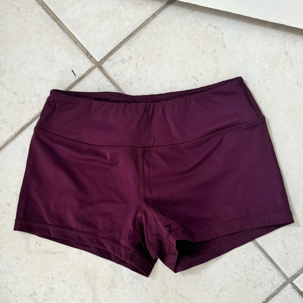 Savage Barbell Maroon Athletic Shorts - Picture 2 of 3